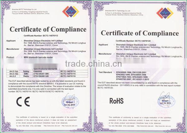 Mini bluetooth 2D barcode scanner, mini portable barcode scanner inventory