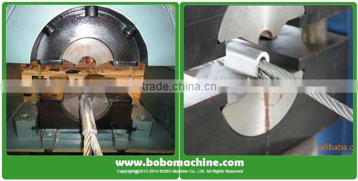 Hydraulic steel rope pressing machine for diameter up to 81mm