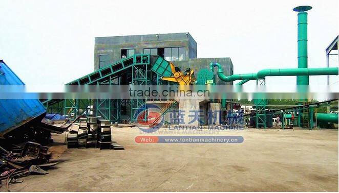 with high strength of Double shaft metal shredder machine