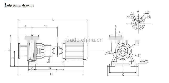 Liquid massecuite transfer pump complete with motor