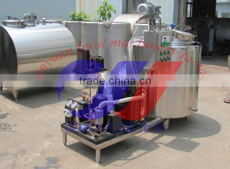 milk cooling tank with automatic CIP cleaning milk cooling tank