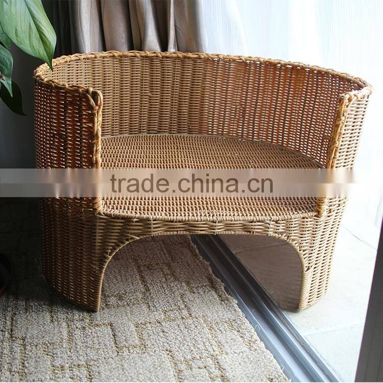 S&D supplaier plastic hand woven pet house/dog bed