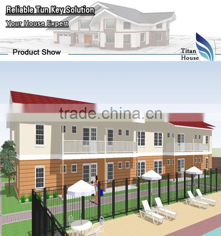 Easy Installation Light Steel Prefabricated Duplex Apartment for Rent