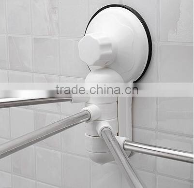 Rotatable 4 Tier Stainless Steel Bathroom Towel Drying Rack Shelf