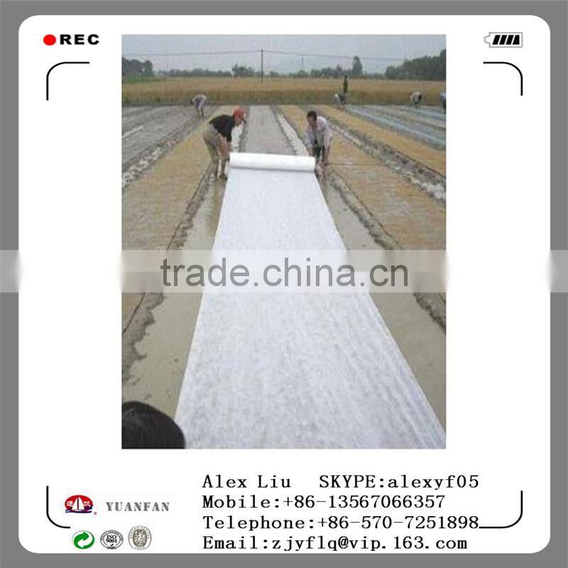 Dark Green nonwoven fabrics used for agricultural mulch