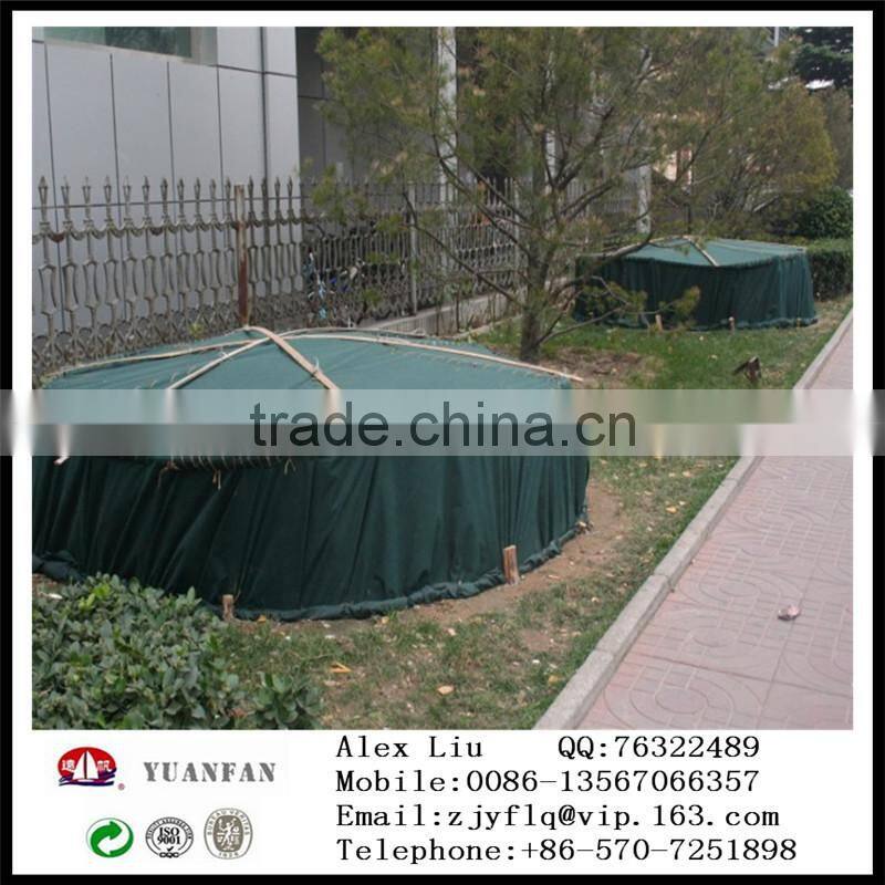 Dark Green nonwoven fabrics used for agricultural mulch