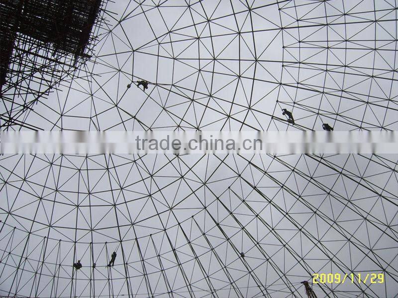 Gymnasium steel grid structure roof
