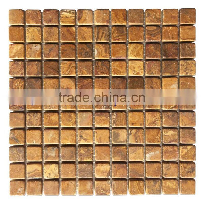 EXPORT QUALITY New selling attractive style BROWN GOLDEN ONYX MOSAIC TILES COLLECTIONS