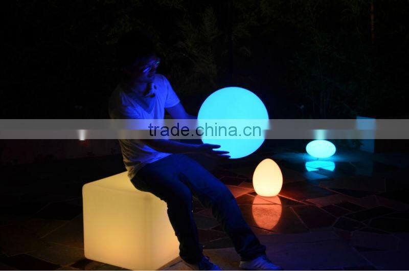 50cm large size RGB outdoor LED cubic sofa