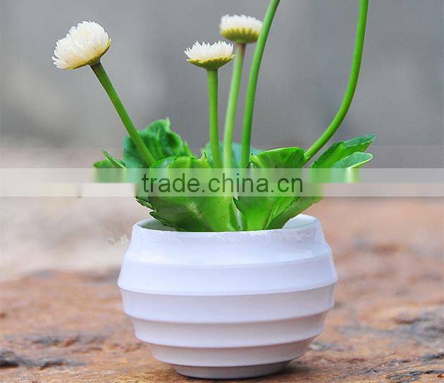 Colorized plastic large size plastic flower plant pot