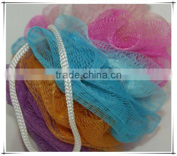 Hanging Plastic Cheap Colored Bath Sponges