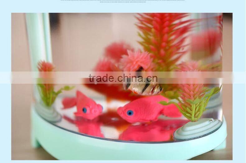 Creative Desktop micro landscape aquarium lighting Household USB ultrasonic atomizing air humidifier