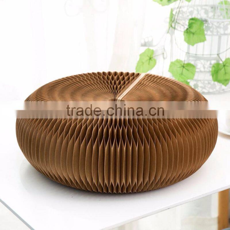 Weshine-Modern Accordion Paper Home Furniture Cattail Hassock