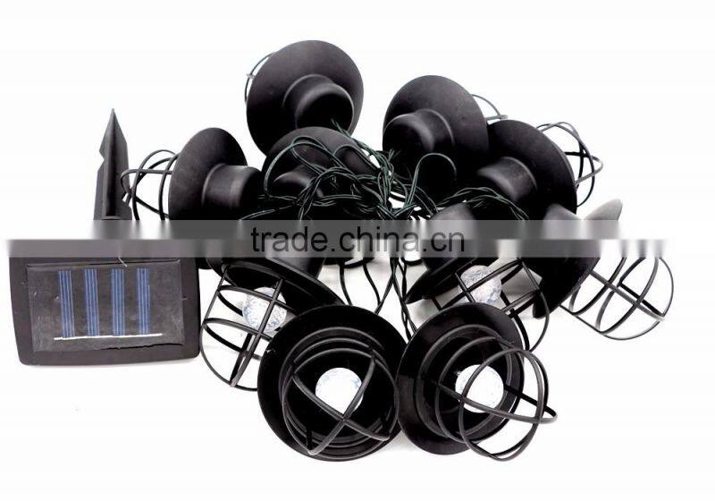 10-Light Solar Hanging Lantern String Light Outdoor LED Landscape Lawn Garden Lamp