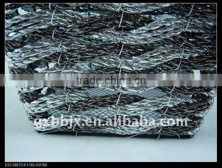 Paper rope wire square hanging storage scrap baskets