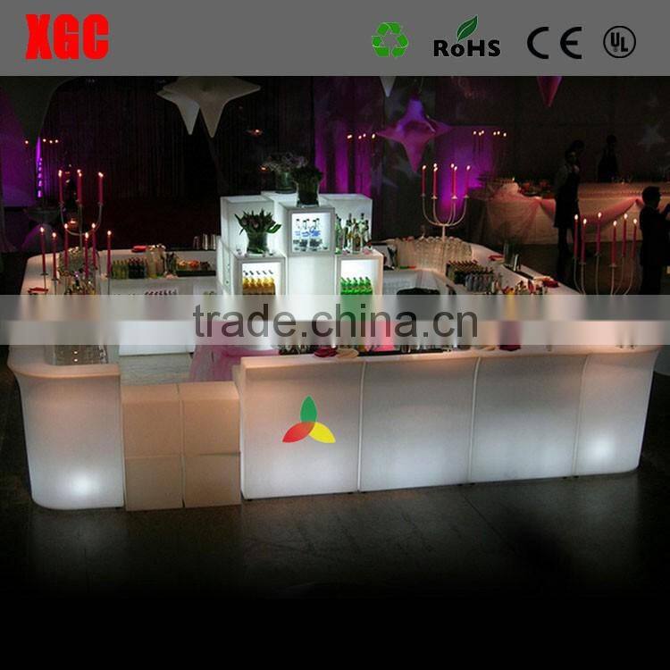 GF309 mini counter furniture table, straight bar square