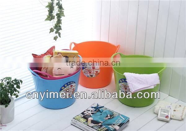 Laundry basket PE plastic laundry basket plastic laundry basket with handle