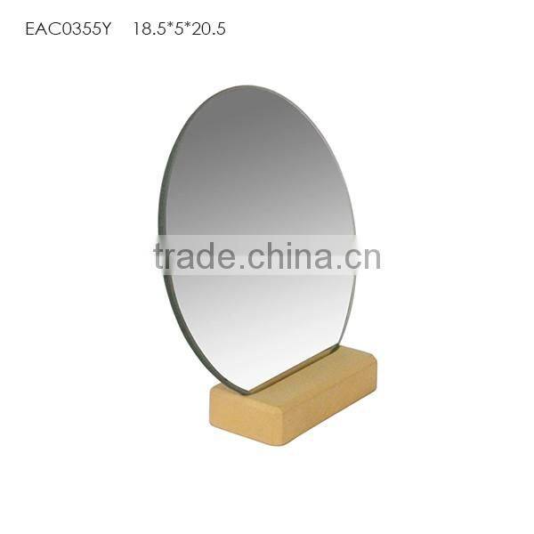 Wedding gifts desktop mirror / Homeware knock down concrete mirror