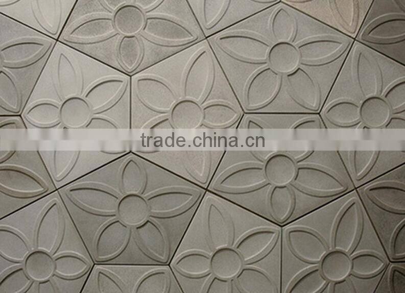 Dark Grey Tiles Rectangle Concrete Wall tiles