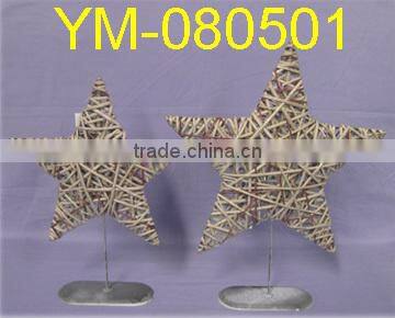 Standing Willow Christmas Tree Decoration.