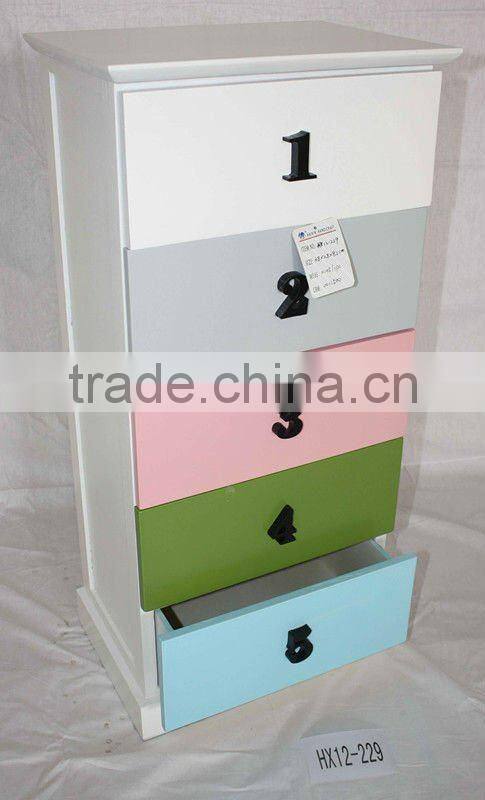 Countryside style nightstand table