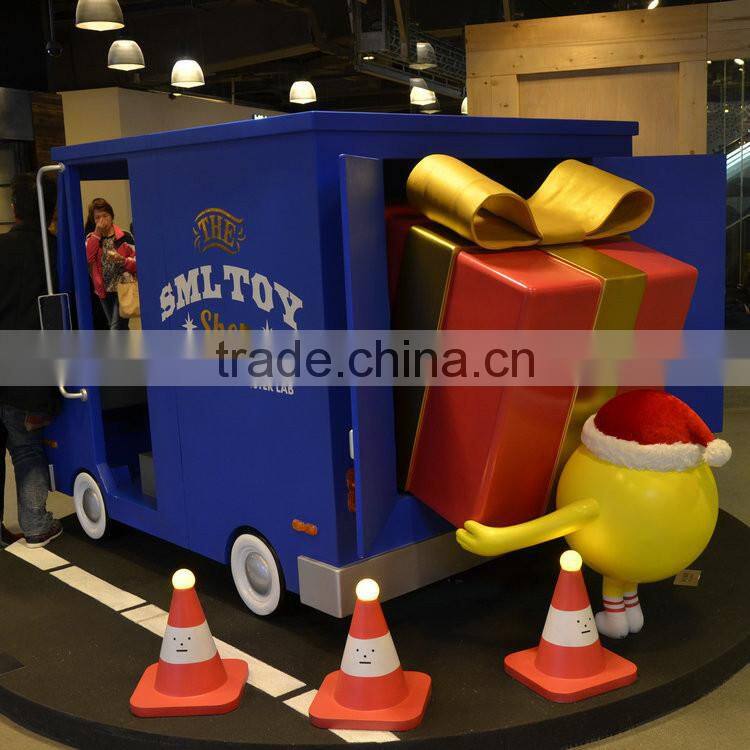 FRP display car model sculpture