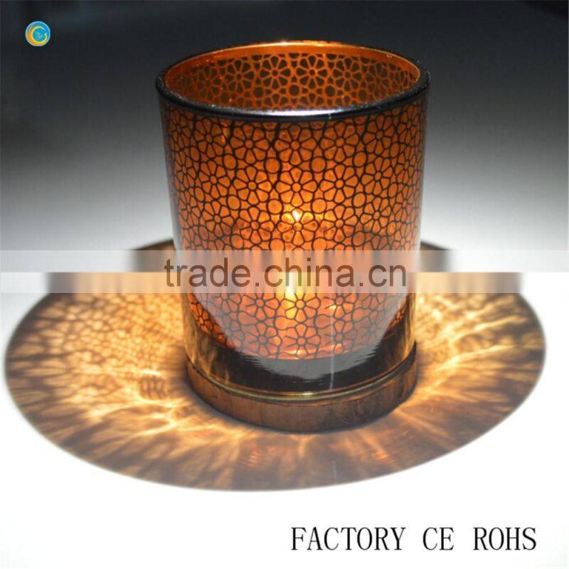 golden wholesale jar candles with luxurious candles