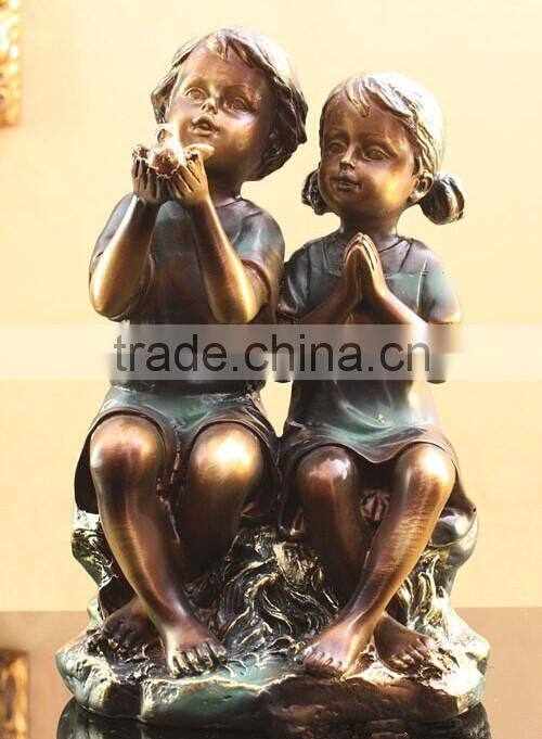 resin home decoration tibetan antelope horn, resin statues