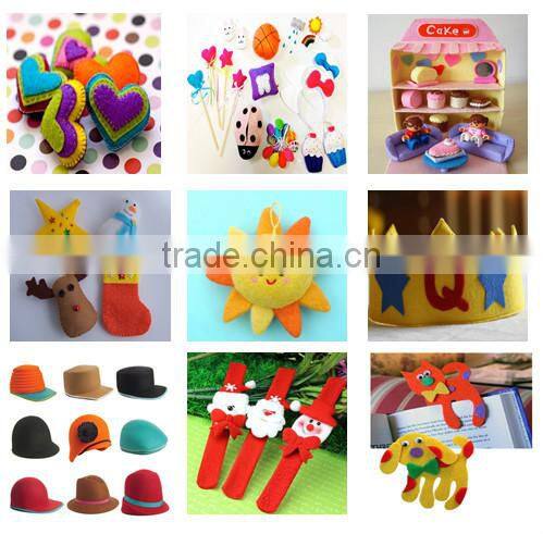 on alibaba express hot sale new products handmade eco friendly fabric decoration felt headband with attached hair made in china