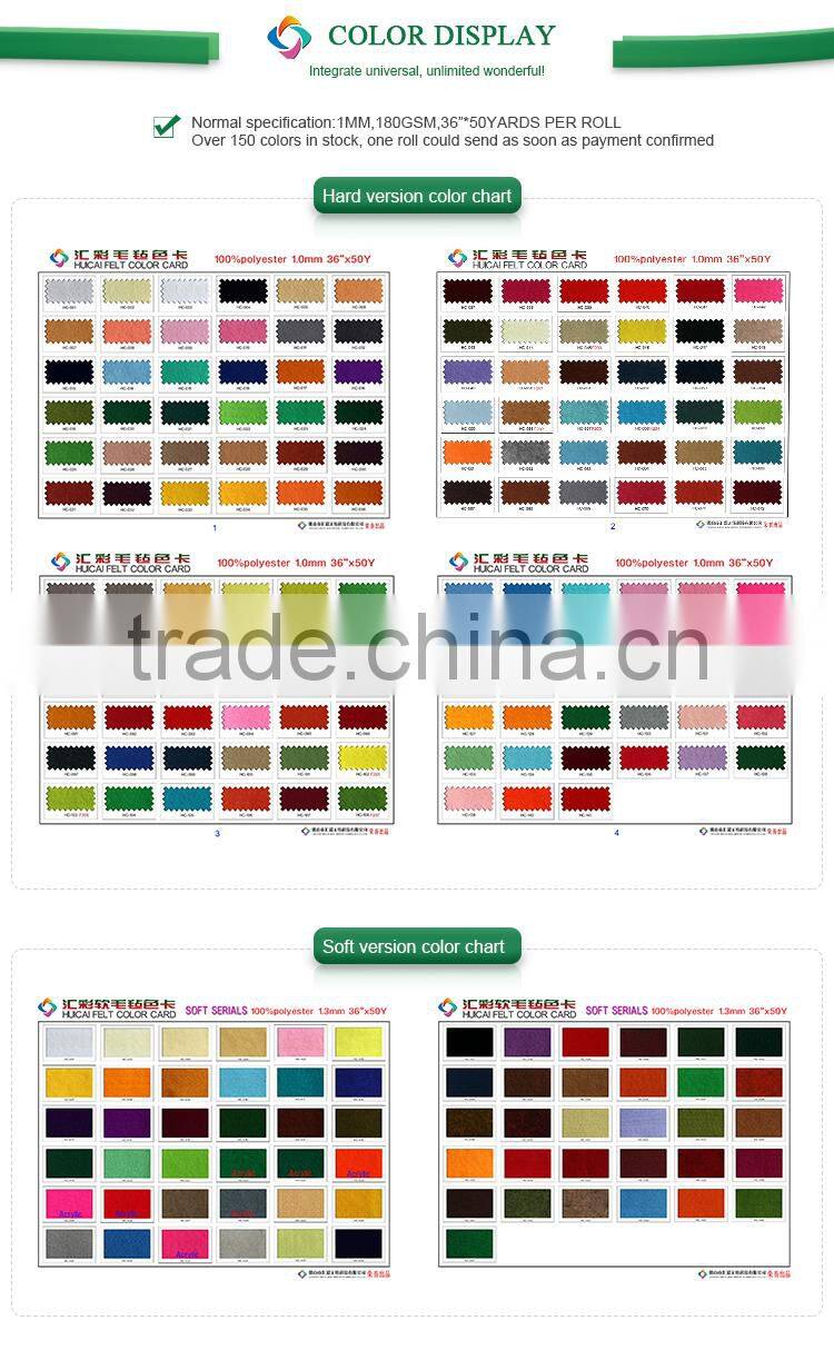 Good quality but cheap felt fabric,felt squares