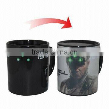 Ceramic heat sensitive color mug