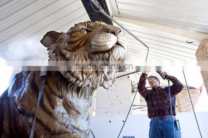 Large animal garden sculpture marble tiger statue for sale