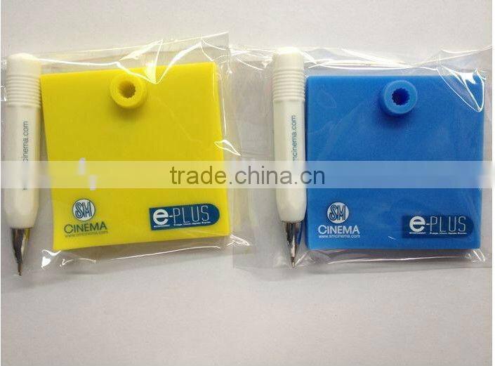 silicone erasable notepad with silicone pen