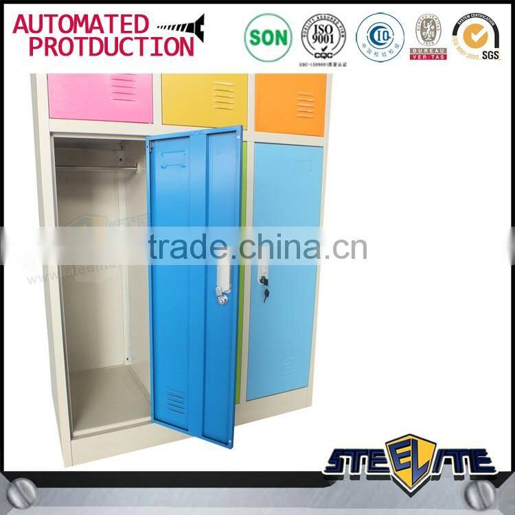 Hot selling 6 doors steel storage locker cupboard for clothes