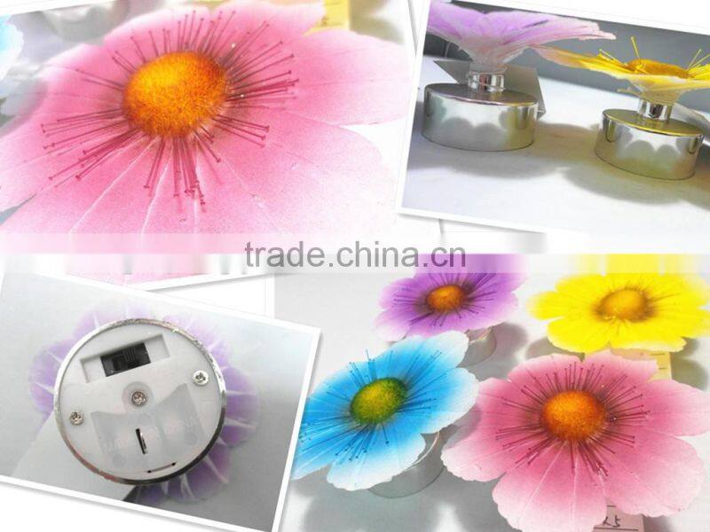 wholesale new design artificial plastic flowers with LED light