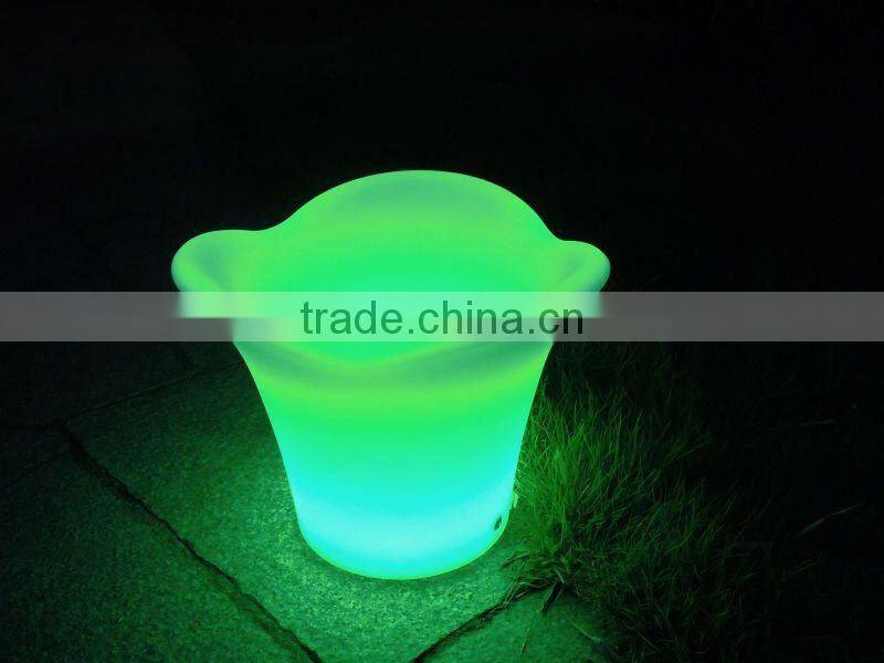 Rechargable colorful modern LED ice bucket