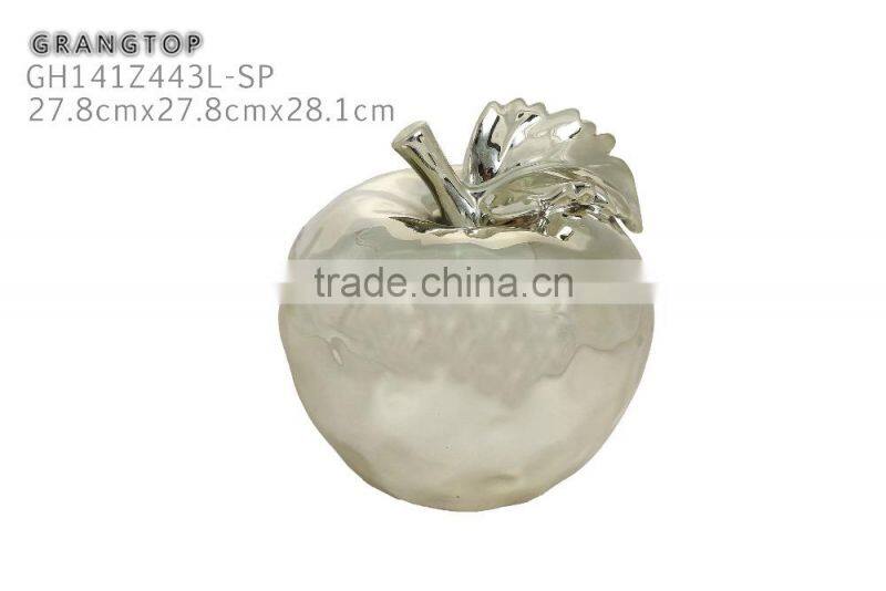 Electroplate Apple shape porcelain decoration