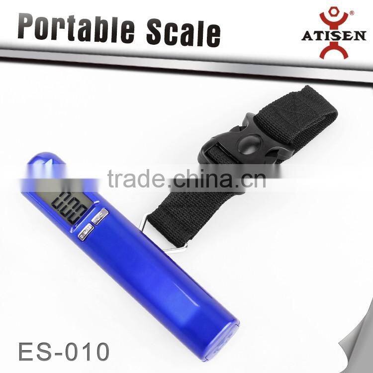 Durable 40kg/10g Portable Digital LCD Weight Hanging Hook Scale Blue