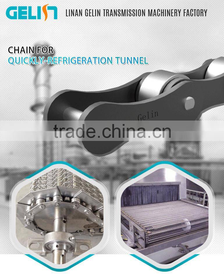 Special cold drink conveyor manufacturer food chain for quickly refrigeration tunnel