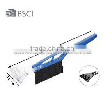 orange power snow brushes for cars;snow sweeper with ABS scraper