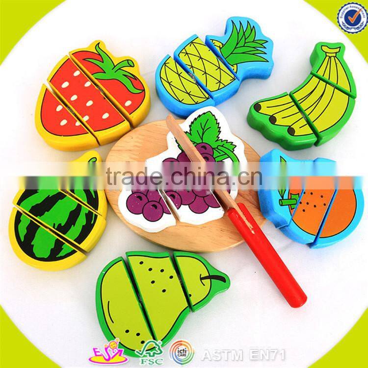 Wholesale pretend wooden cutting cake toy play fun beautiful kids wooden cutting cake toy W10B068