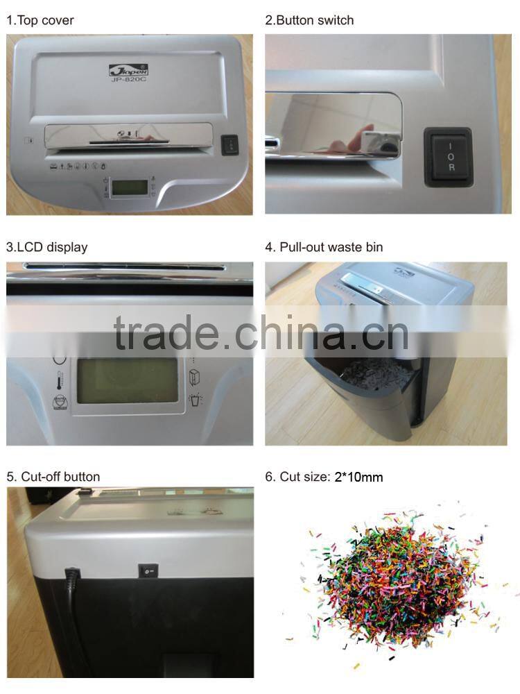 JP-830C Micro Cut Paper Shredder High Secrity Paper Shredder A4