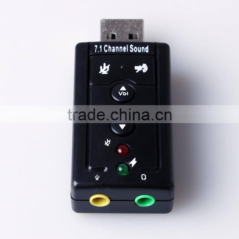 Usb virtual 7.1ch sound card ,h0tnw sound card usb for sale