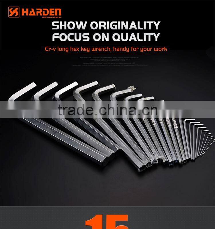 Professional Chrome Vanadium Hand Tool Long Hex Key Wrench