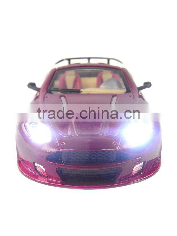 New product 1:43 Scale 4CH RC Alloy Car with steering wheel remote control car