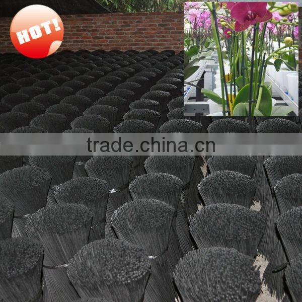 painted black color indoor flower supprt bamboo stick