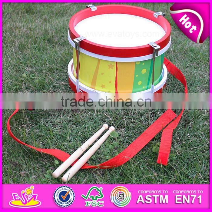 2017 new products educational toys wooden toddler drum set W07J039