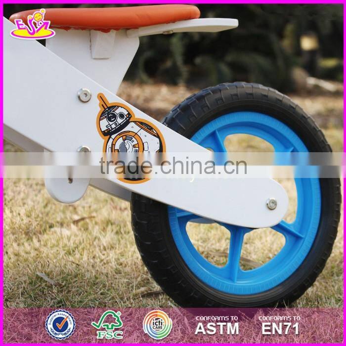 2017 New design best toddlers wooden balance bike for 2 year old W16C165