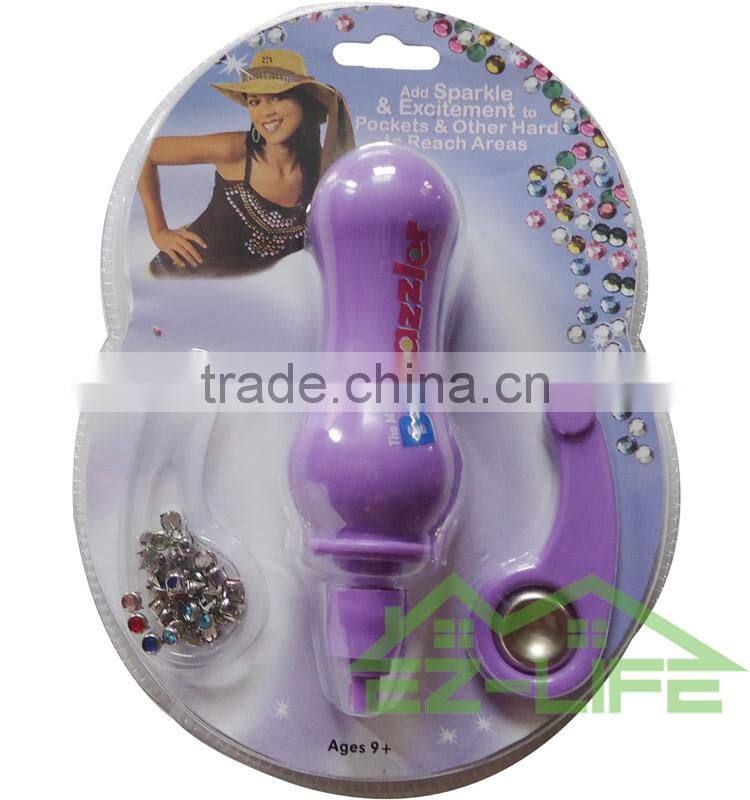 Mini bedazzler clothing nail rivet rhinestones DIY setter tool kit