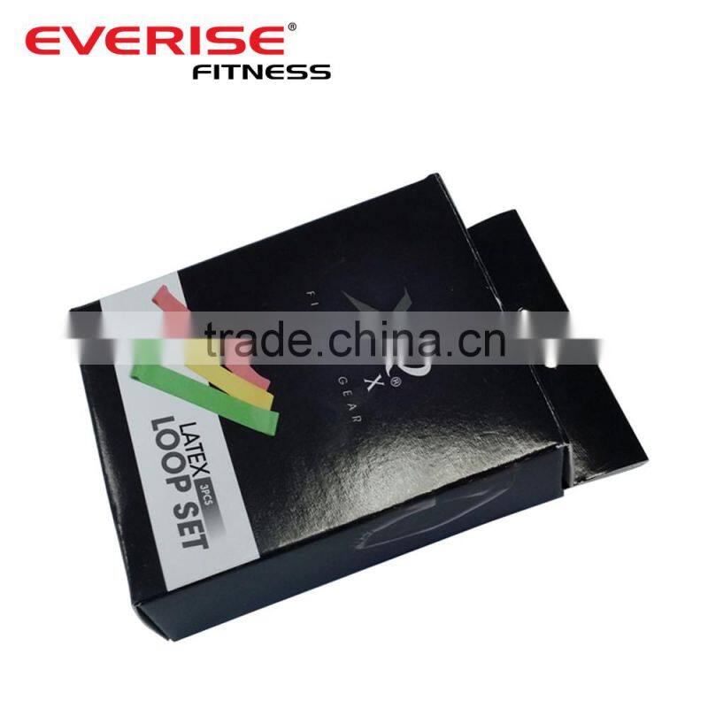 Latex Resistance Exercise Loop Bands Set with Color Box Packing